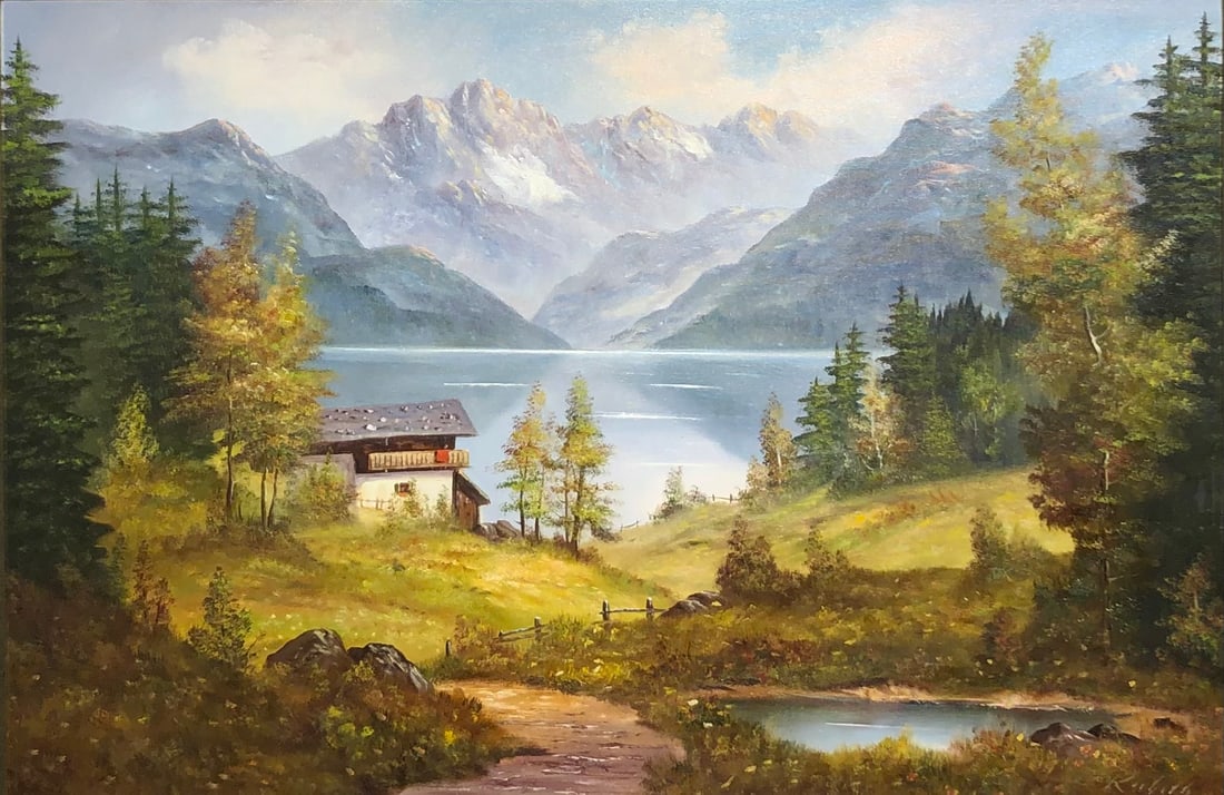 Unknown Artist (Untitled - Landscape) Signed Original Oil (1 of 6)