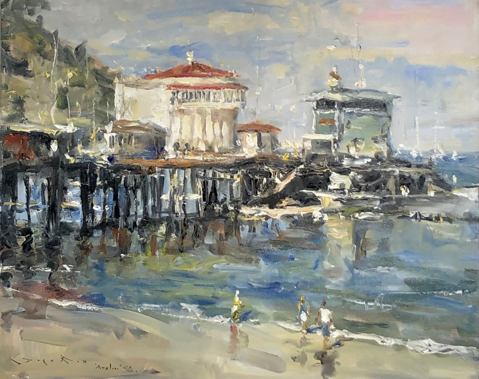 Jorn Fox (Untitled - Avalon, CA) Signed Original Oil - Impressionist (1 of 7)