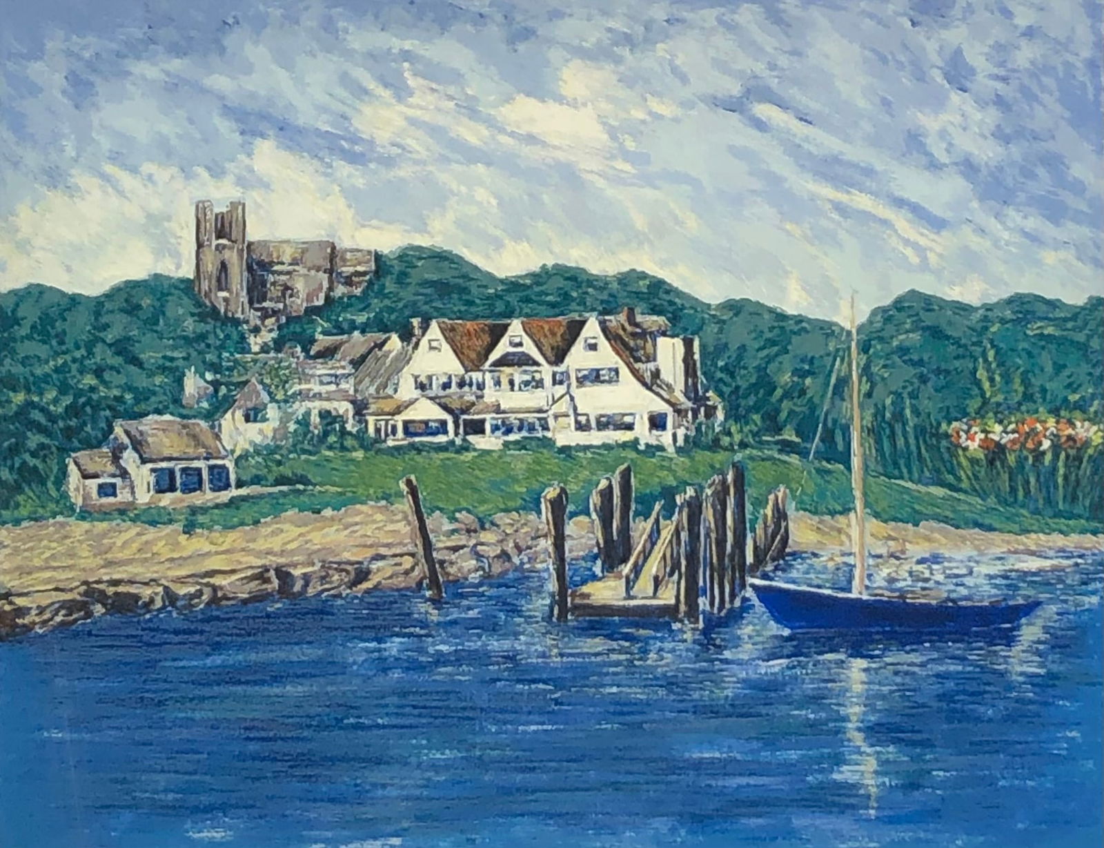 Edward T. Kennedy "Hyannis Port Compound" Signed Serigraph LE (1 of 6)