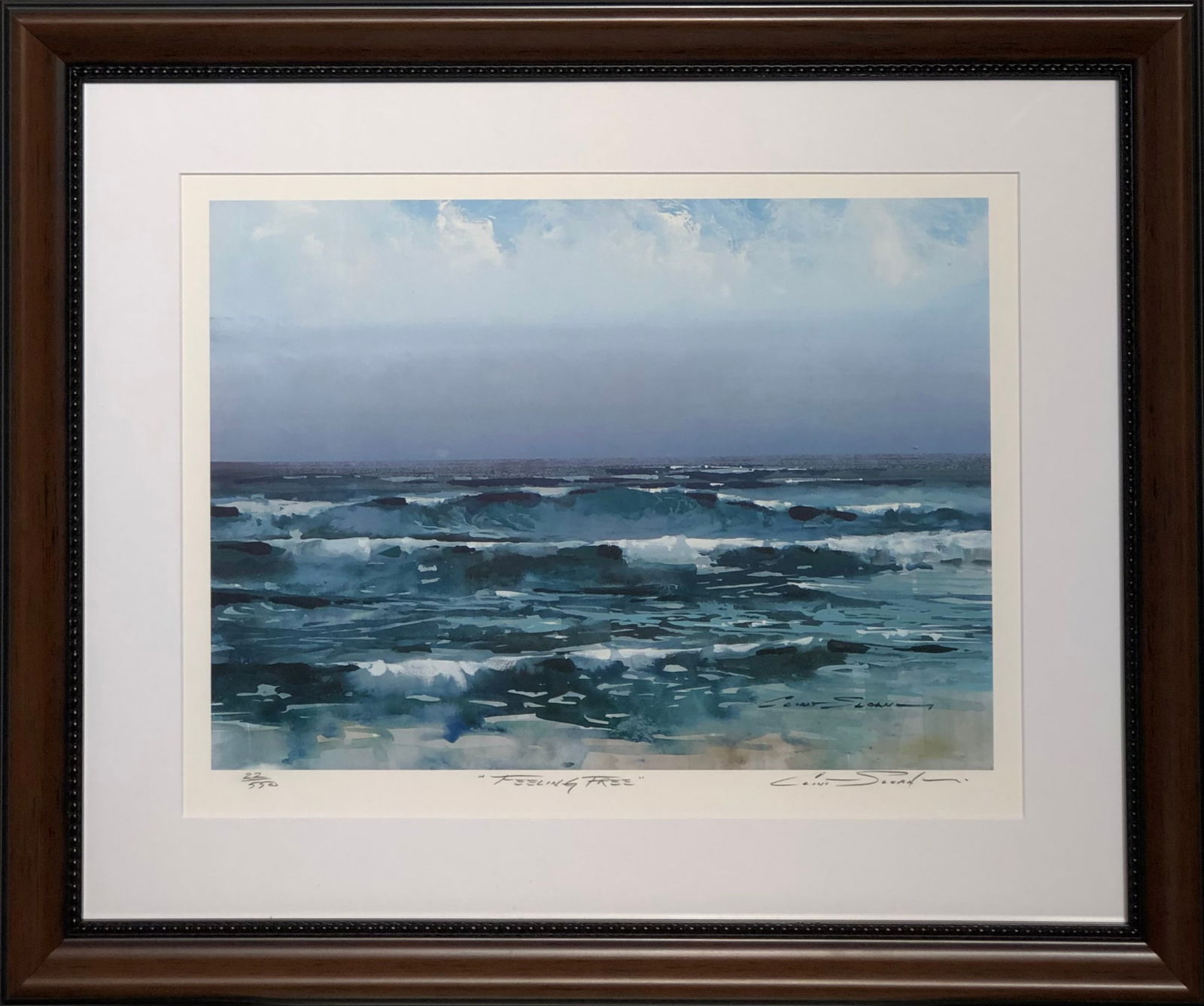 Clint Sloan "Feeling Free" Signed Lithograph On Paper LE 22/550 Impressionist (1 of 7)