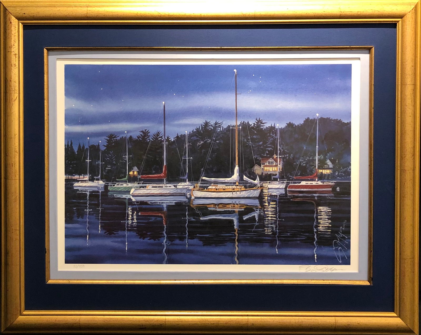 Stan Myers "Moonlight Serenade" Lithograph LE Signed (1 of 5)