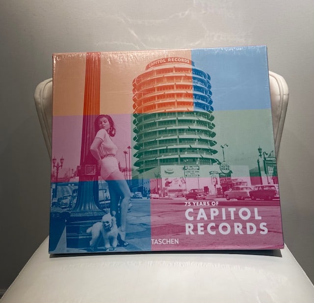 75 Years of Capitol Record (Taschen XXL Edition): Artist: Taschen Title: 75 Years of Capitol Record (Taschen XXL Edition) Medium: Hard Cover Book Art Dimensions: 14 H x 16 W x 3 D inches Item Description: Capitol Records brought the