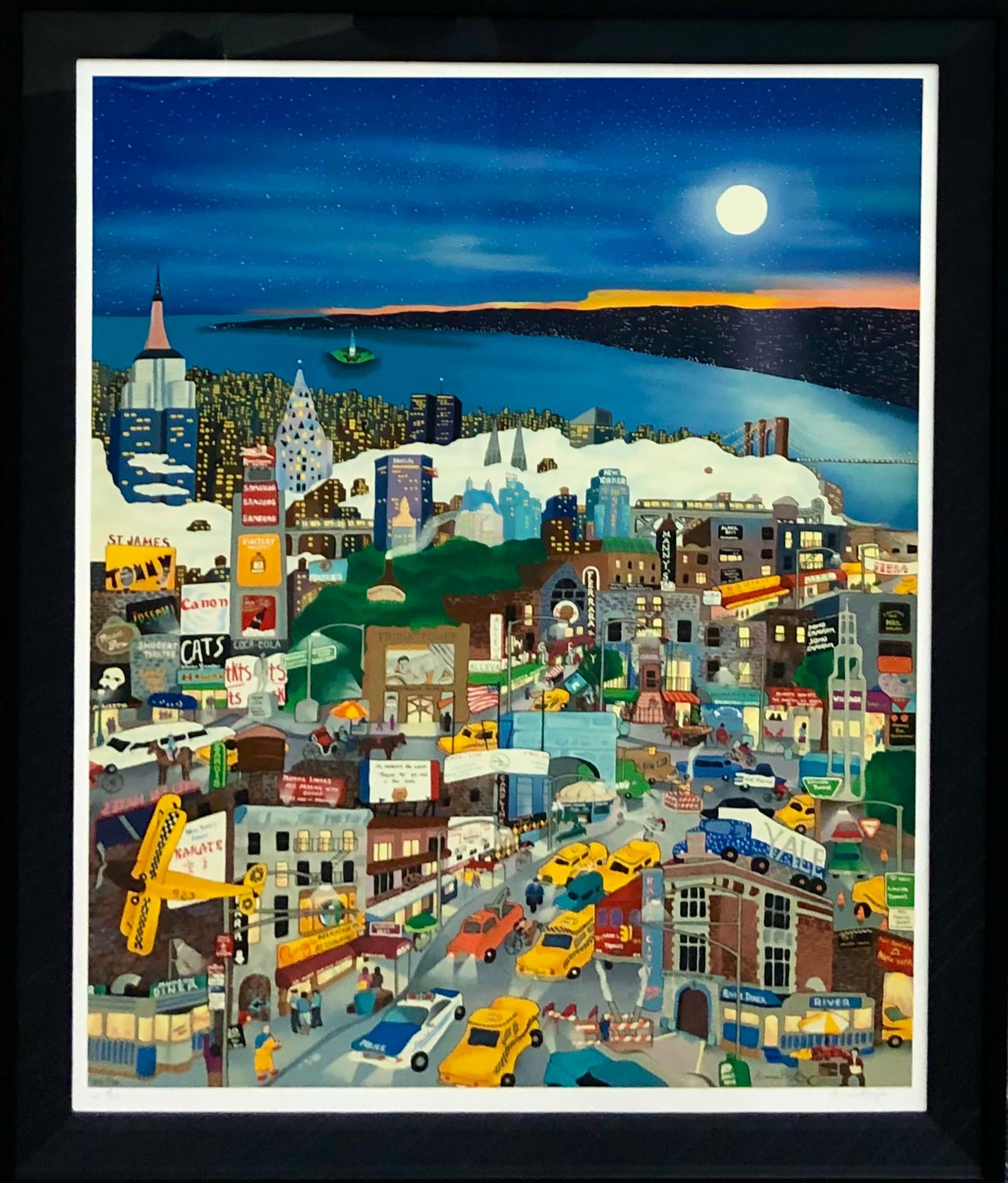 Linnea Pergola "Moonlight Over Manhattan" Seri Signed (1 of 8)