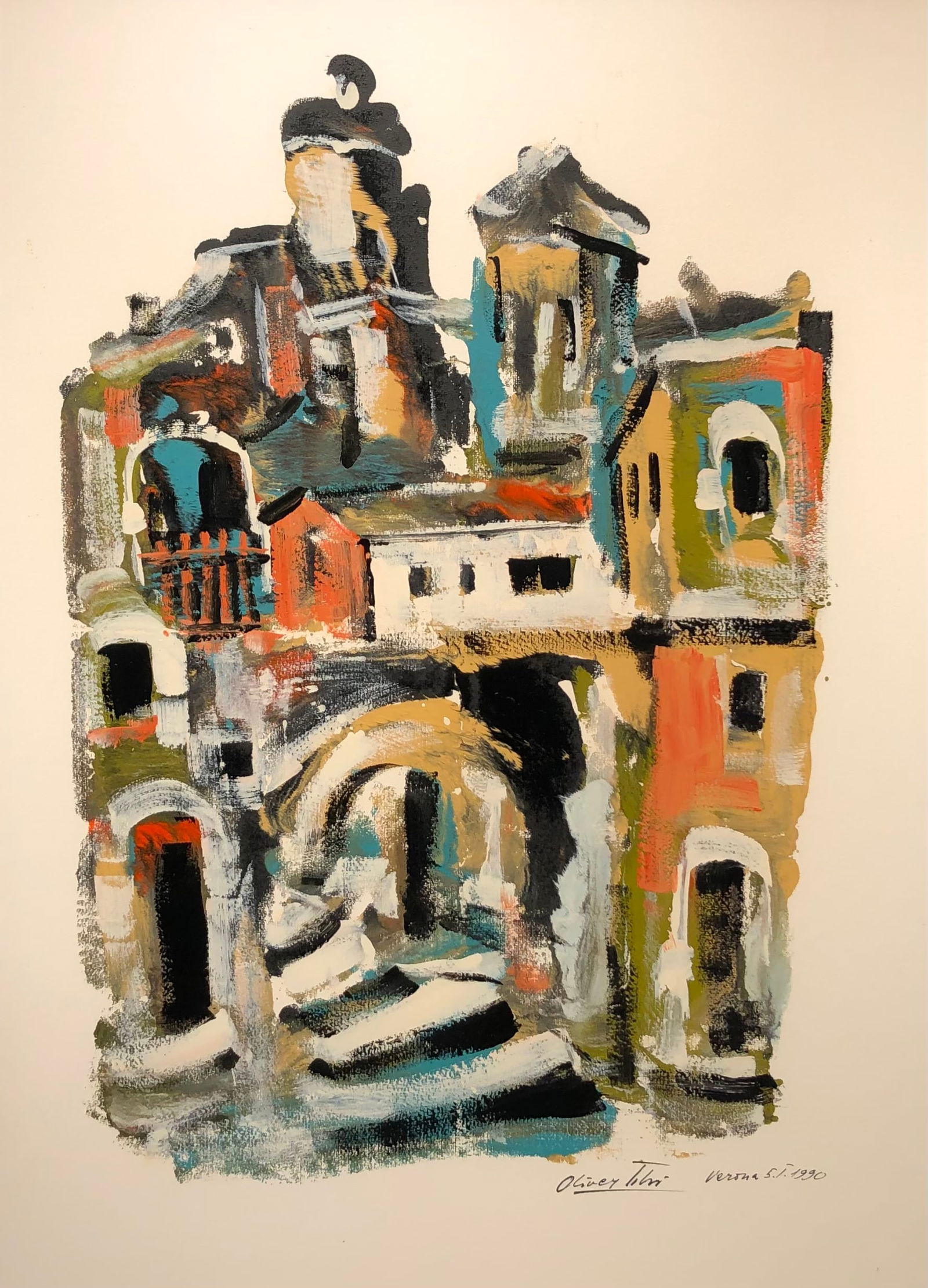 Oliver Tihi (Verona 1990) Signed Original Oil (1 of 6)