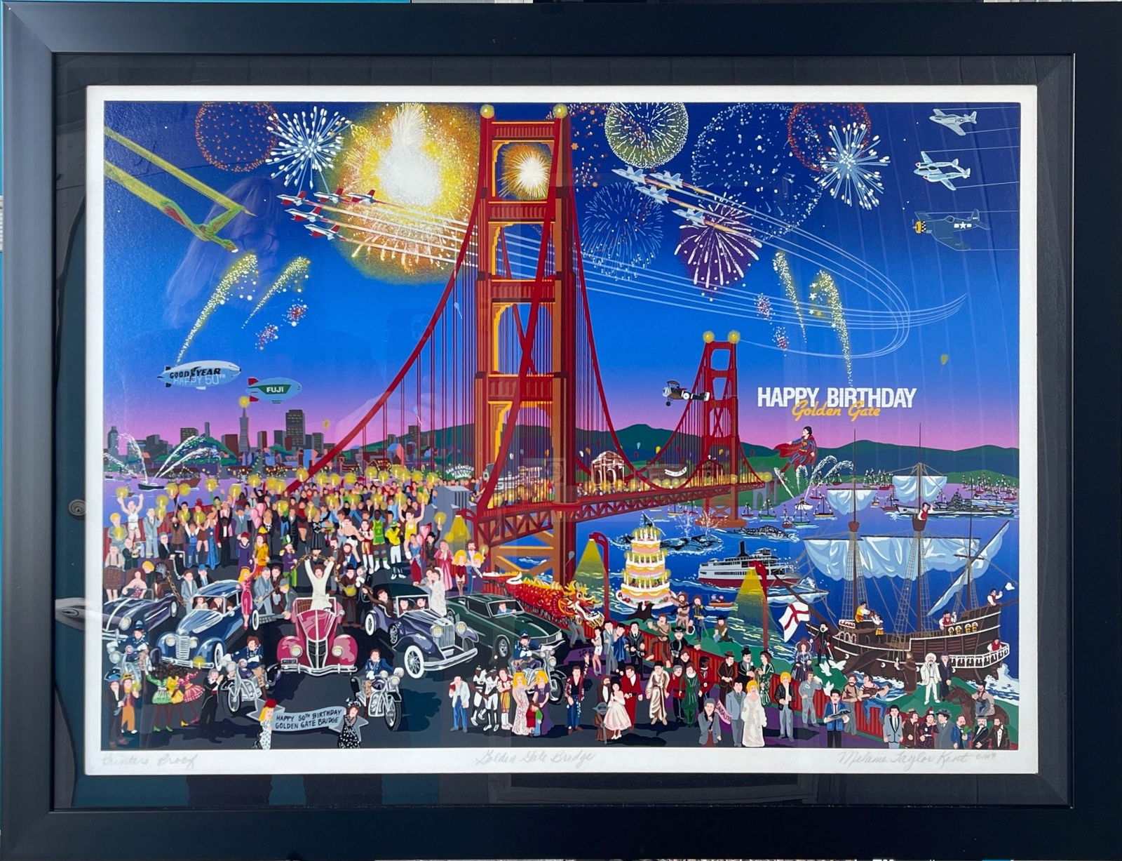 Melanie Taylor Kent  "Golden Gate Bridge" Signed Serigraph LE (1 of 7)