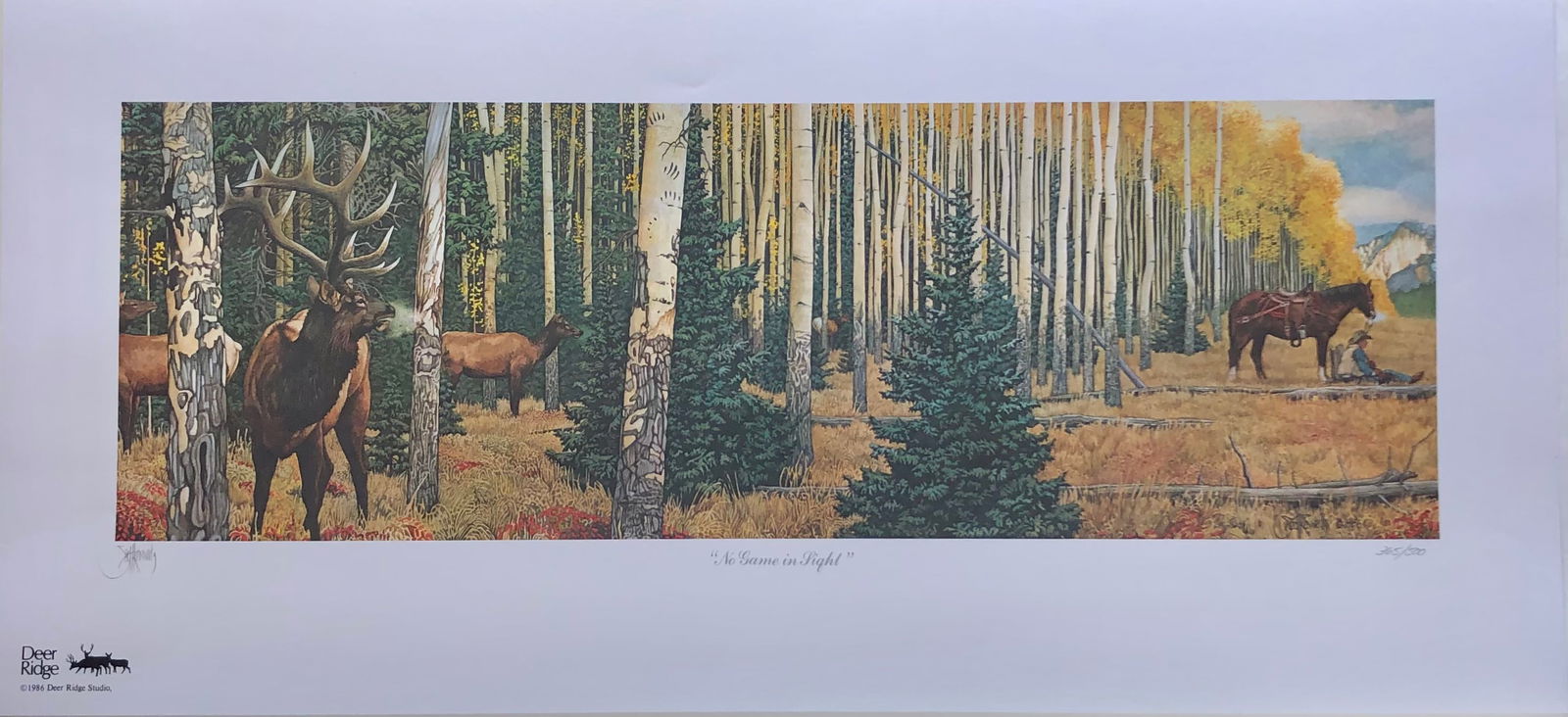 Scott Kennedy "No Game in Sight" Signed Litho LE (1 of 5)