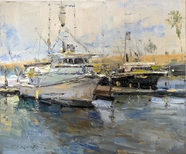 Jorn Fox Impressionist Signed Original Oil and Acrylic (1 of 8)