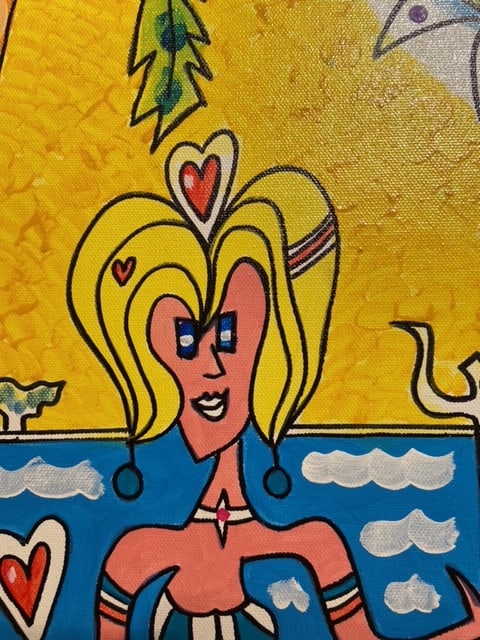 Kimm Byers "Beach Life of Mermaid 77" Signed Original (1 of 6)