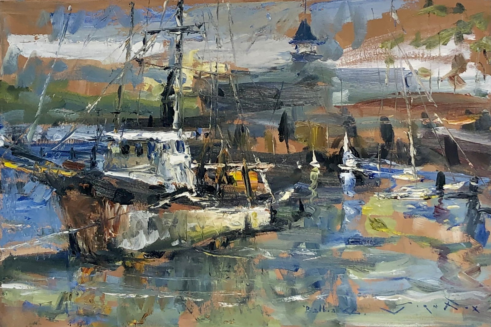 Jorn Fox "Lil Fisher" Signed Original Oil - Impressionist (1 of 8)