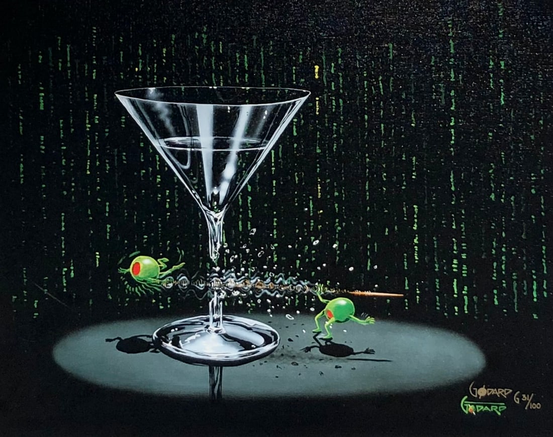 Michael Godard "Matrix Martini" Signed Giclee LE w/COA (1 of 7)