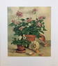 Della Roberts "Geranium And Shells" Signed Litho LE