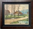 Henri Jourdain "Cottage in the Forest" Signed Etching