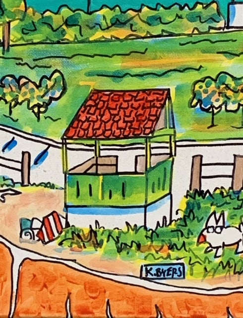 Kimm Byers "Scripps Park II" Signed Original Acrylic (1 of 4)