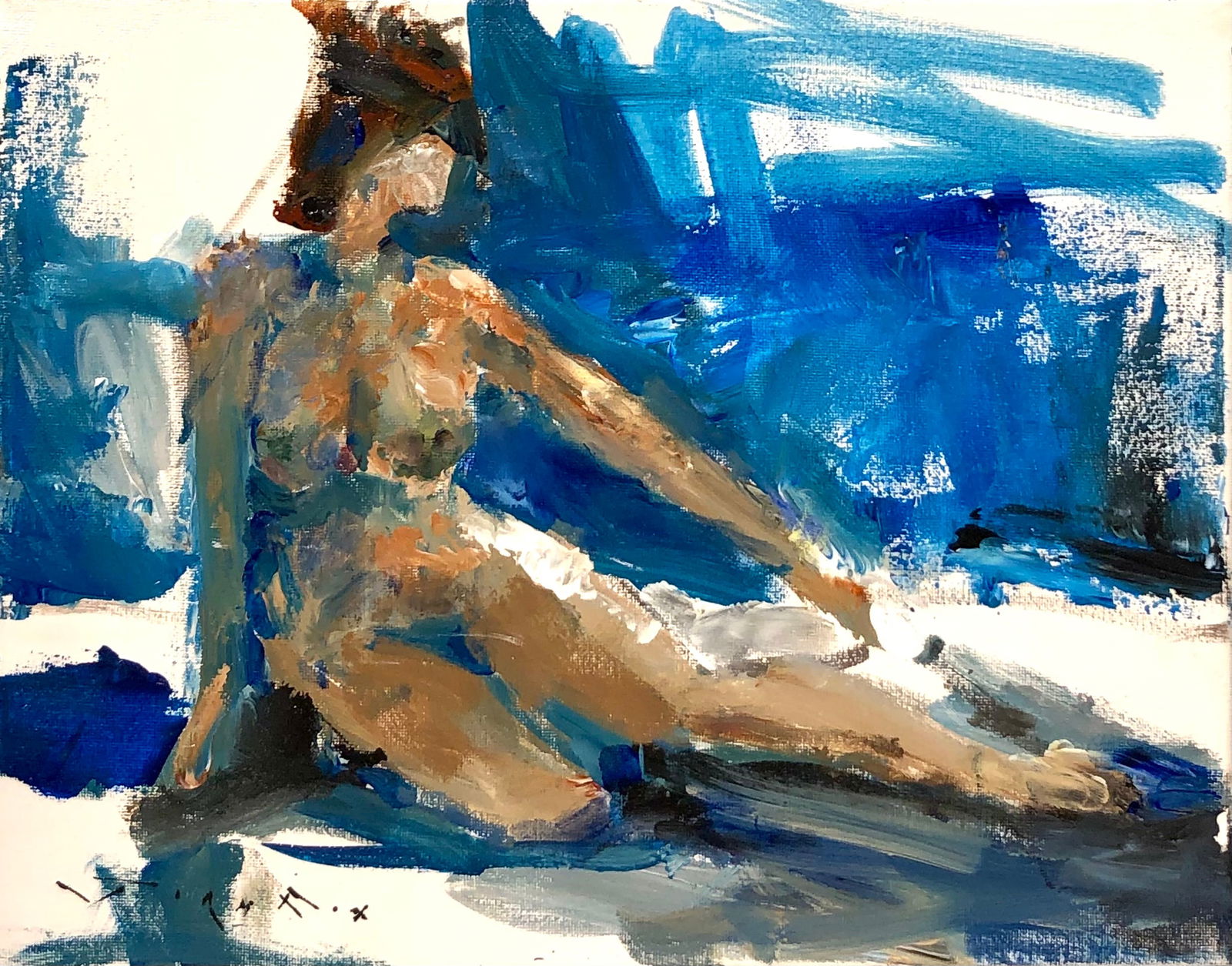 Jorn Fox (Untitled - Impressionist) Signed Original Acrylic (1 of 4)