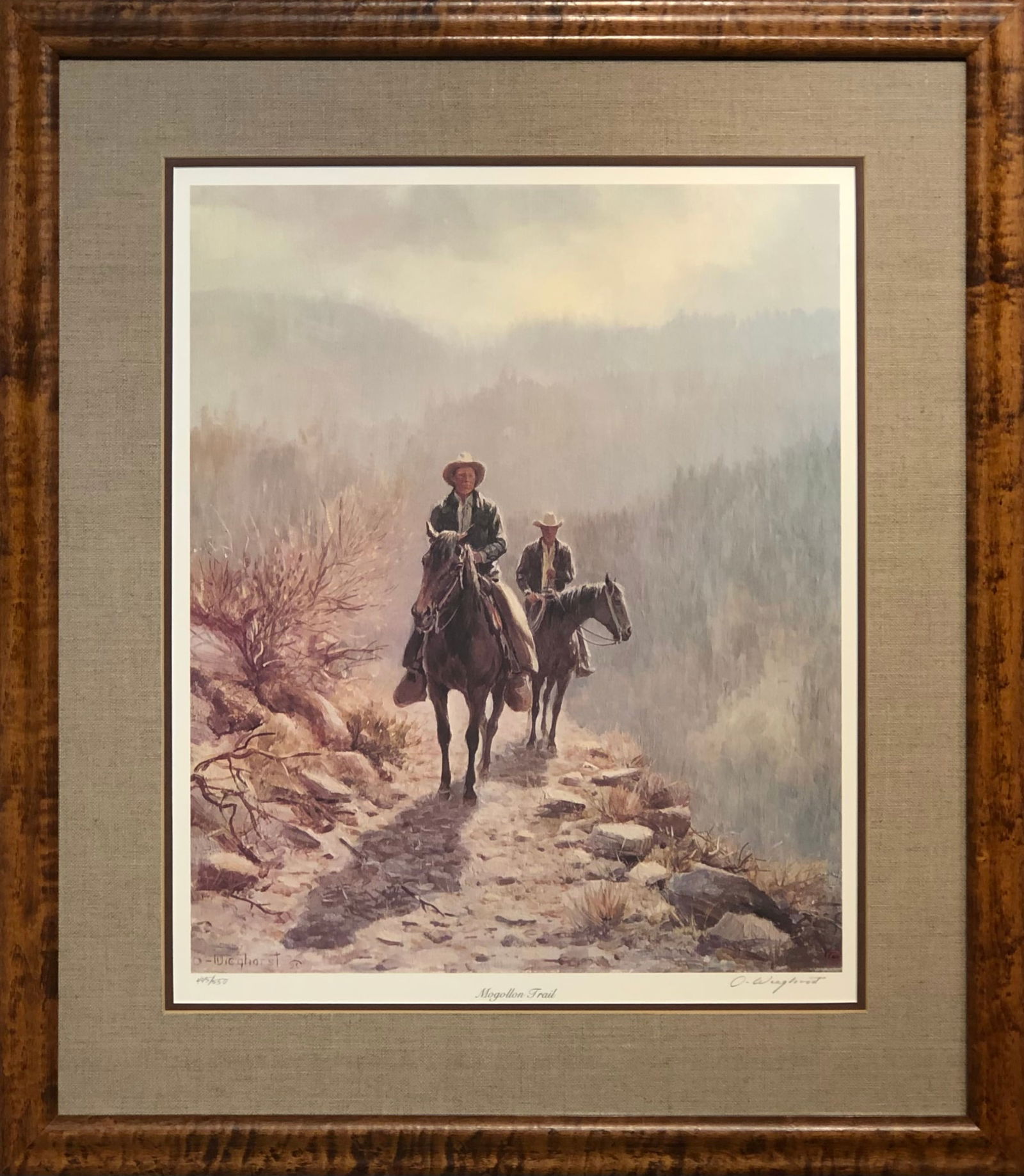 Olaf Weighorst "Mogollon Trail" Signed Lithograph LE w/COA (1 of 9)