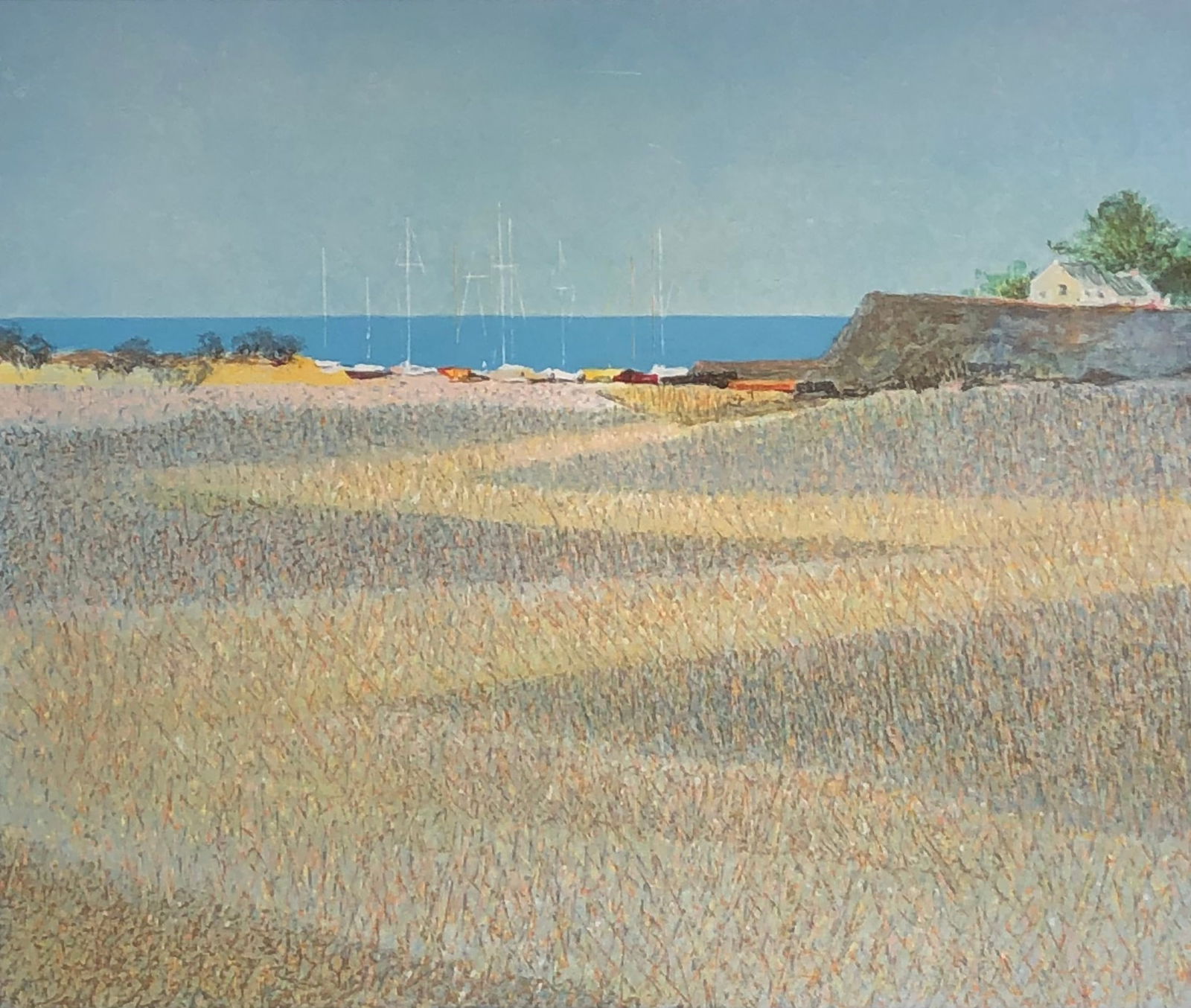 Andre Bourrie "Chemin De La Plage" Signed Serigraph LE (1 of 8)