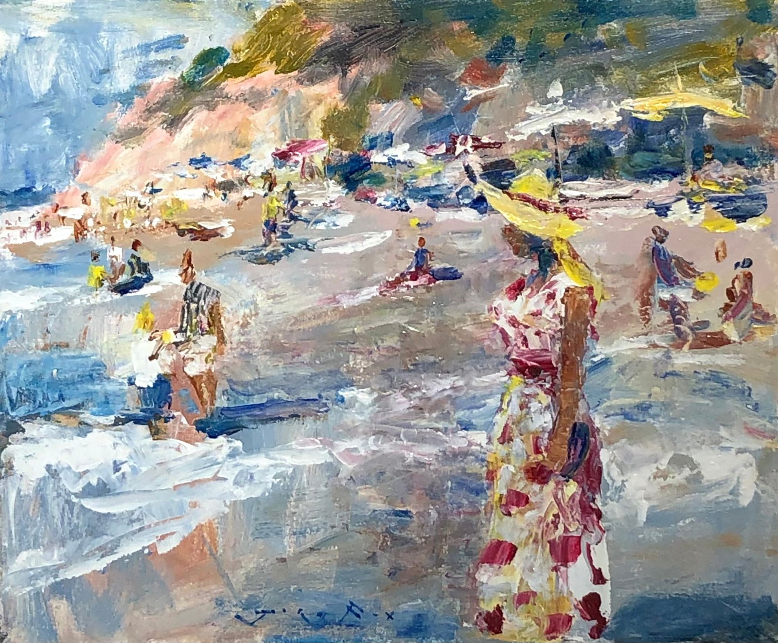 Jorn Fox (Impressionist - Beach Scene) Signed Original Acrylic (1 of 5)
