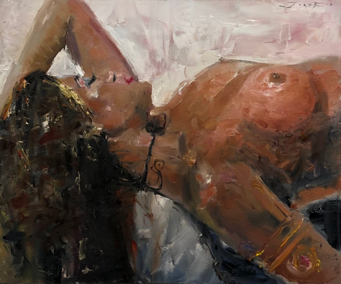 Jorn Fox Signed Original Oil on Canvas (1 of 5)