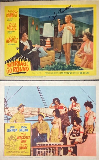 Movie Poster - "The Marriage-Go-Round" (1960) Signed by Julie Newmar LE (Lobby Cards) (1 of 5)