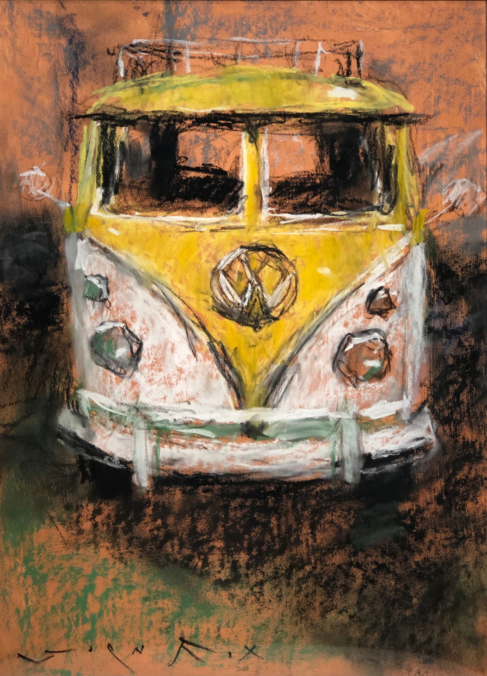 Jorn Fox Impressionist Signed Pastel On Paper (1 of 6)