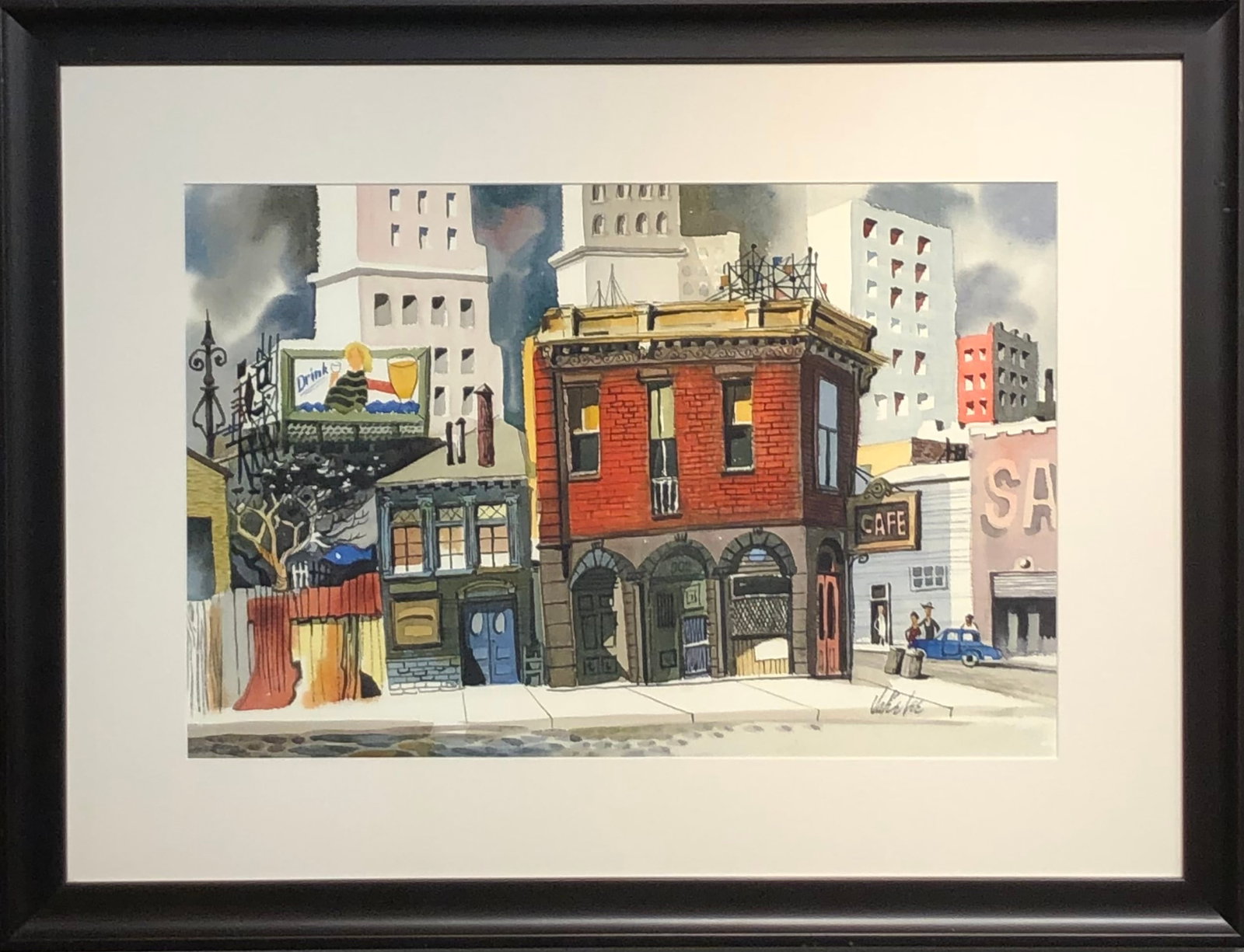 Jake Lee (Impressionist - Cityscape) Signed Original Watercolor (1 of 6)