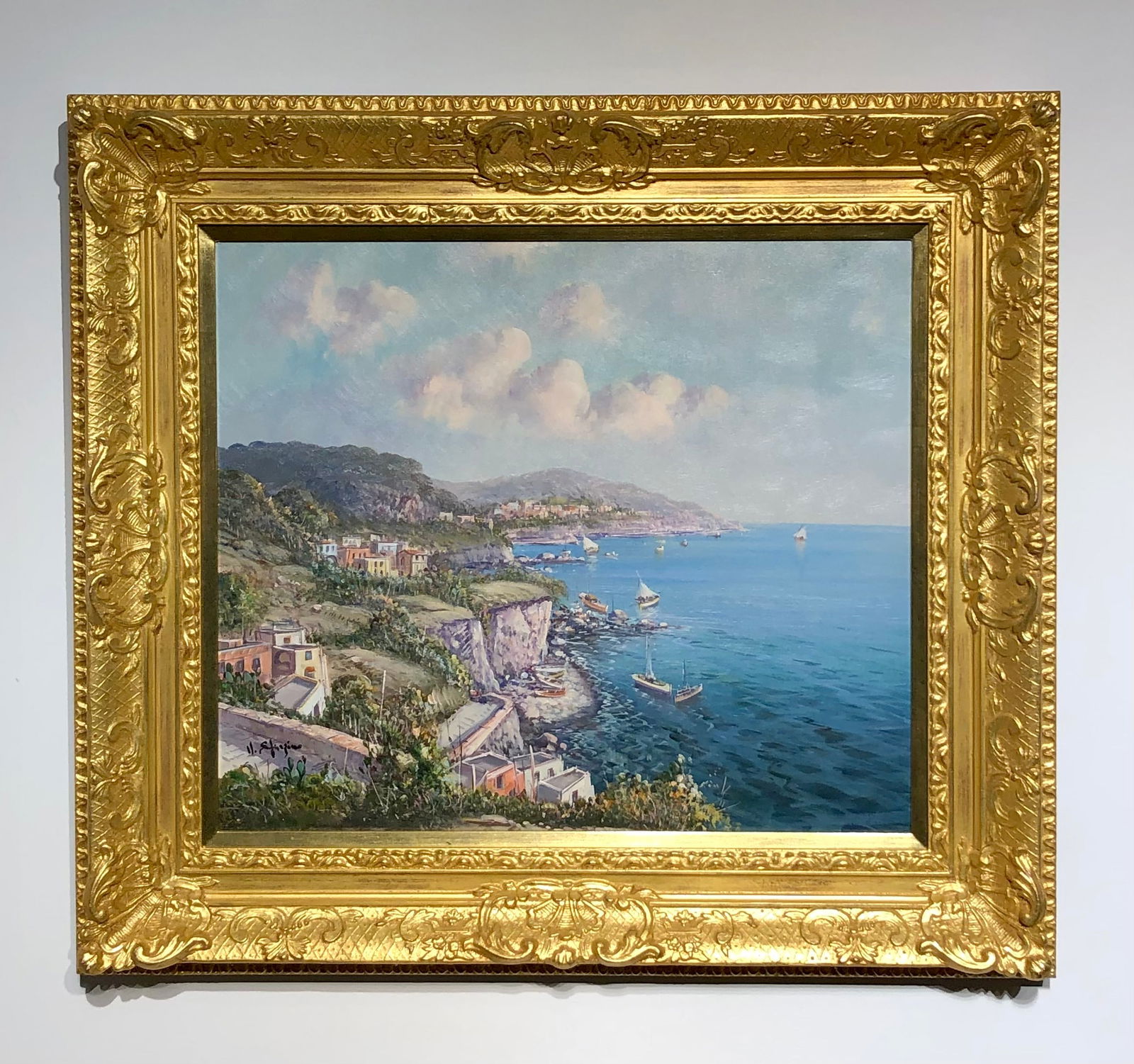 Unknown Artist (Untitled - Naples, Italy) Signed Original Oil (1 of 6)
