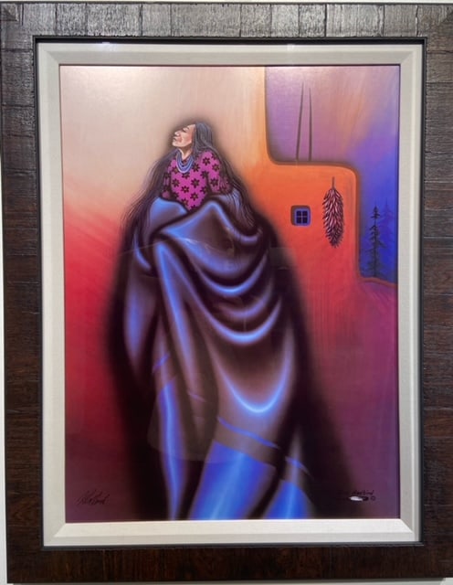 Robert Redbird "The Villager" Signed Lithograph (1 of 6)