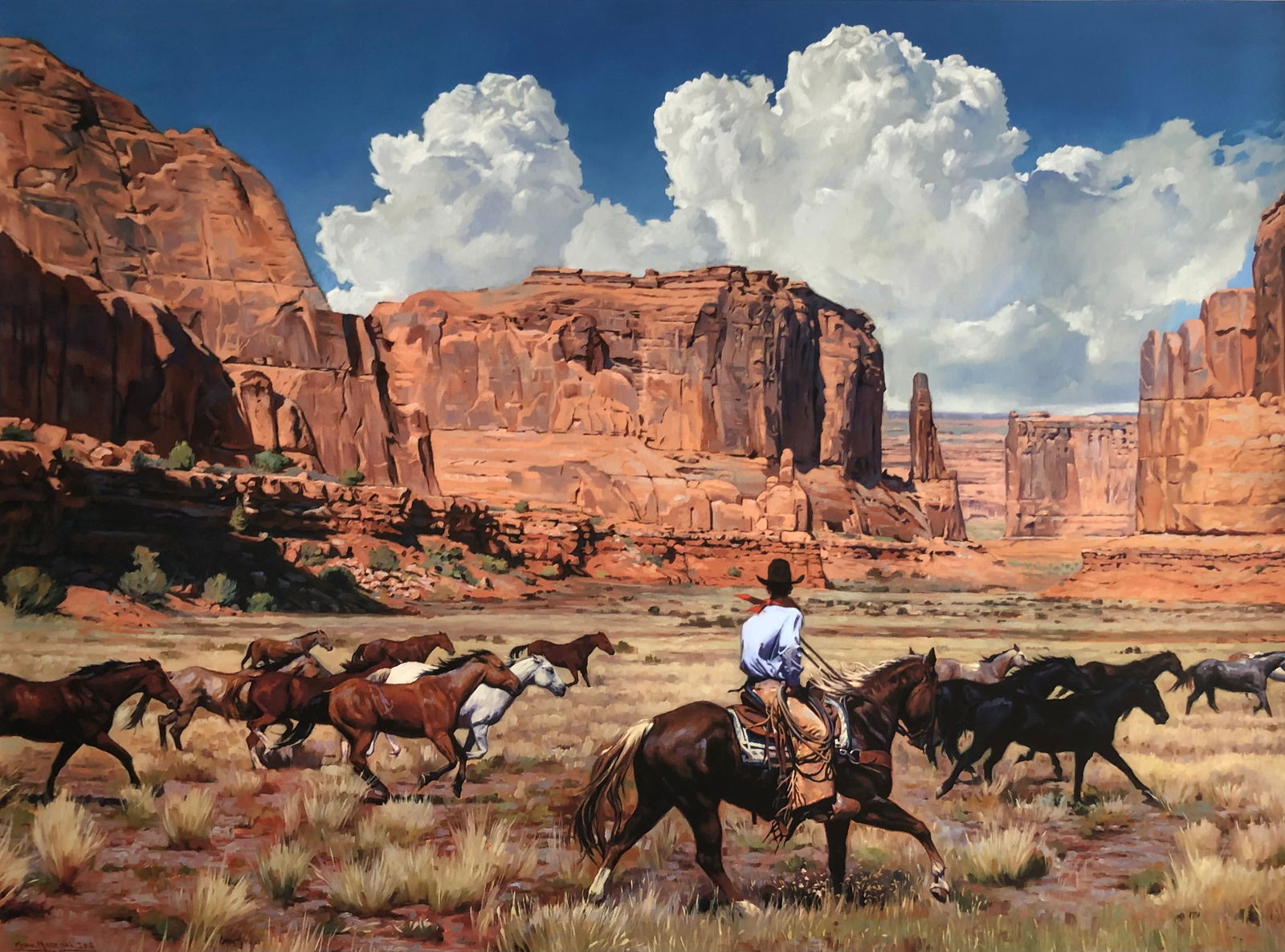 Mark Maggiori "The Remuda" Signed Giclee LE (1 of 4)