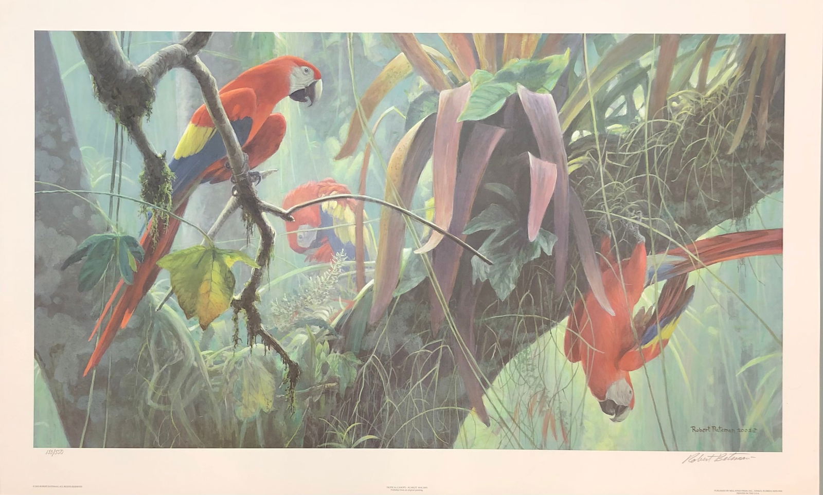 Robert Bateman "Tropical Canopy" Signed Lithograph LE (1 of 6)