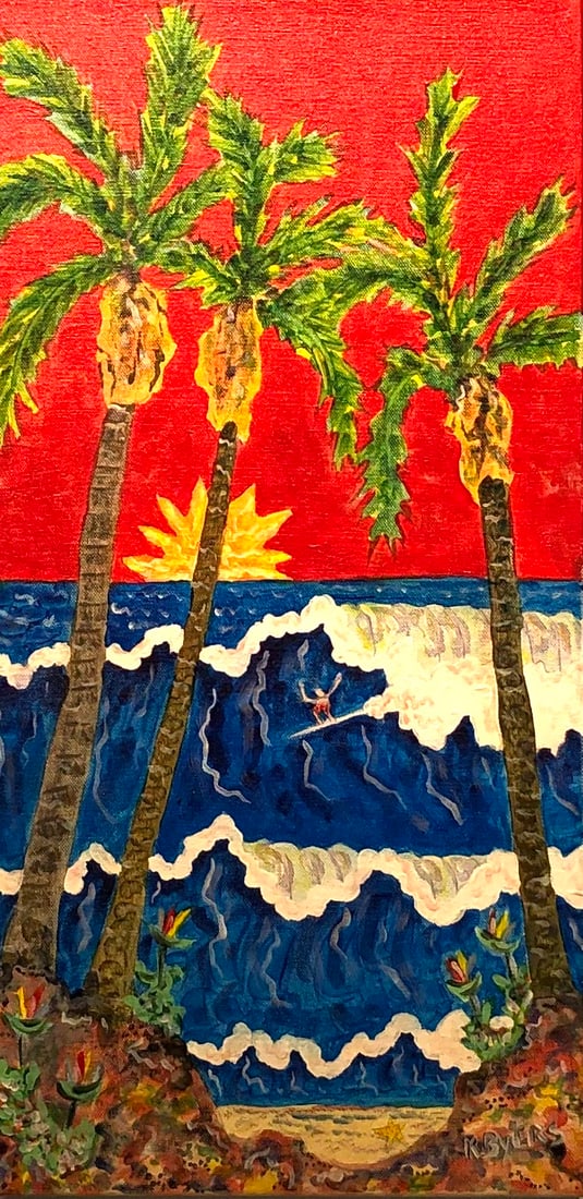 Kimm Byers "Love to Surf" Signed Original Acrylic (1 of 7)