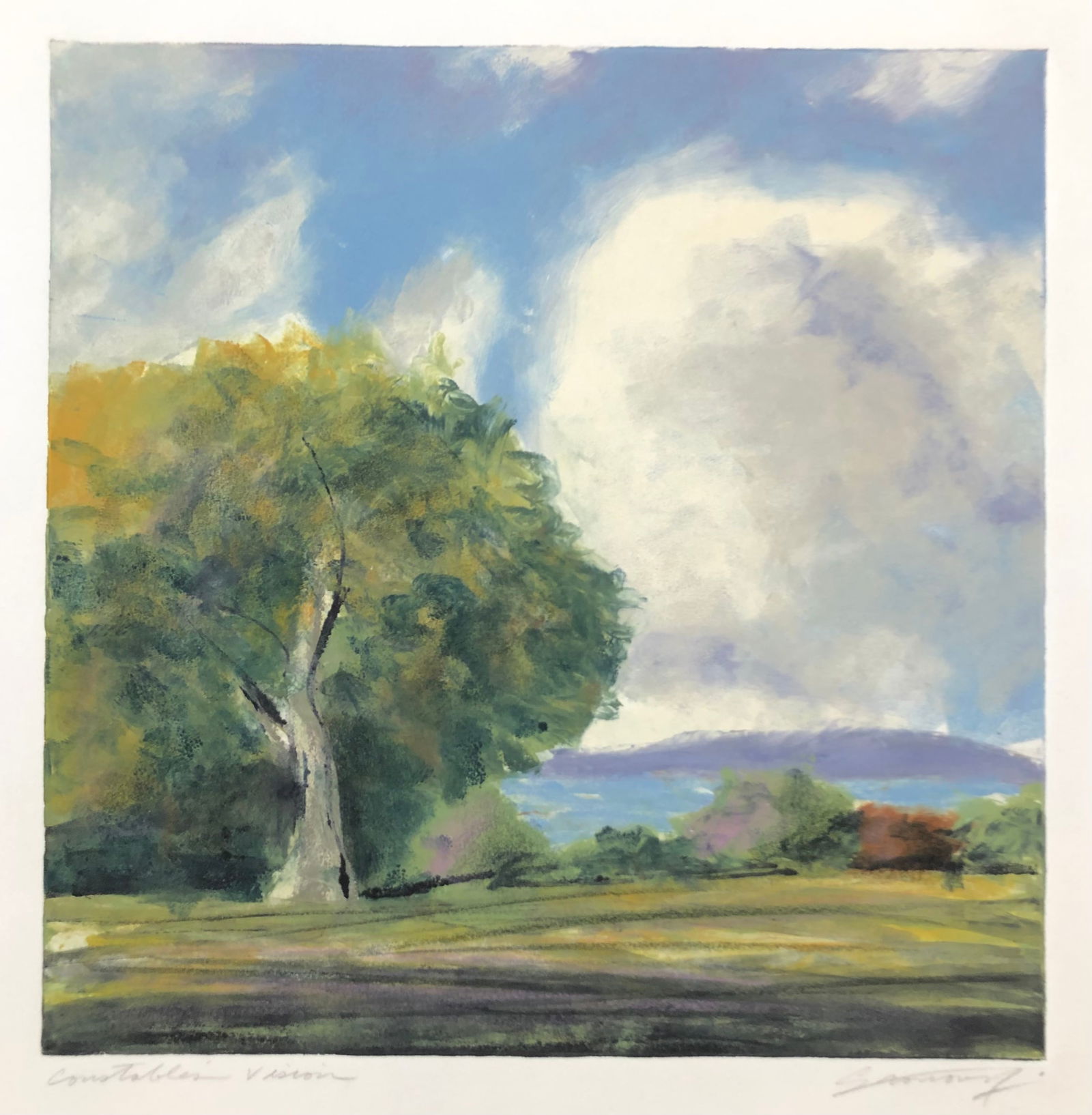 Gronowski "Constables Vision" Signed Embossed Etching (1 of 4)