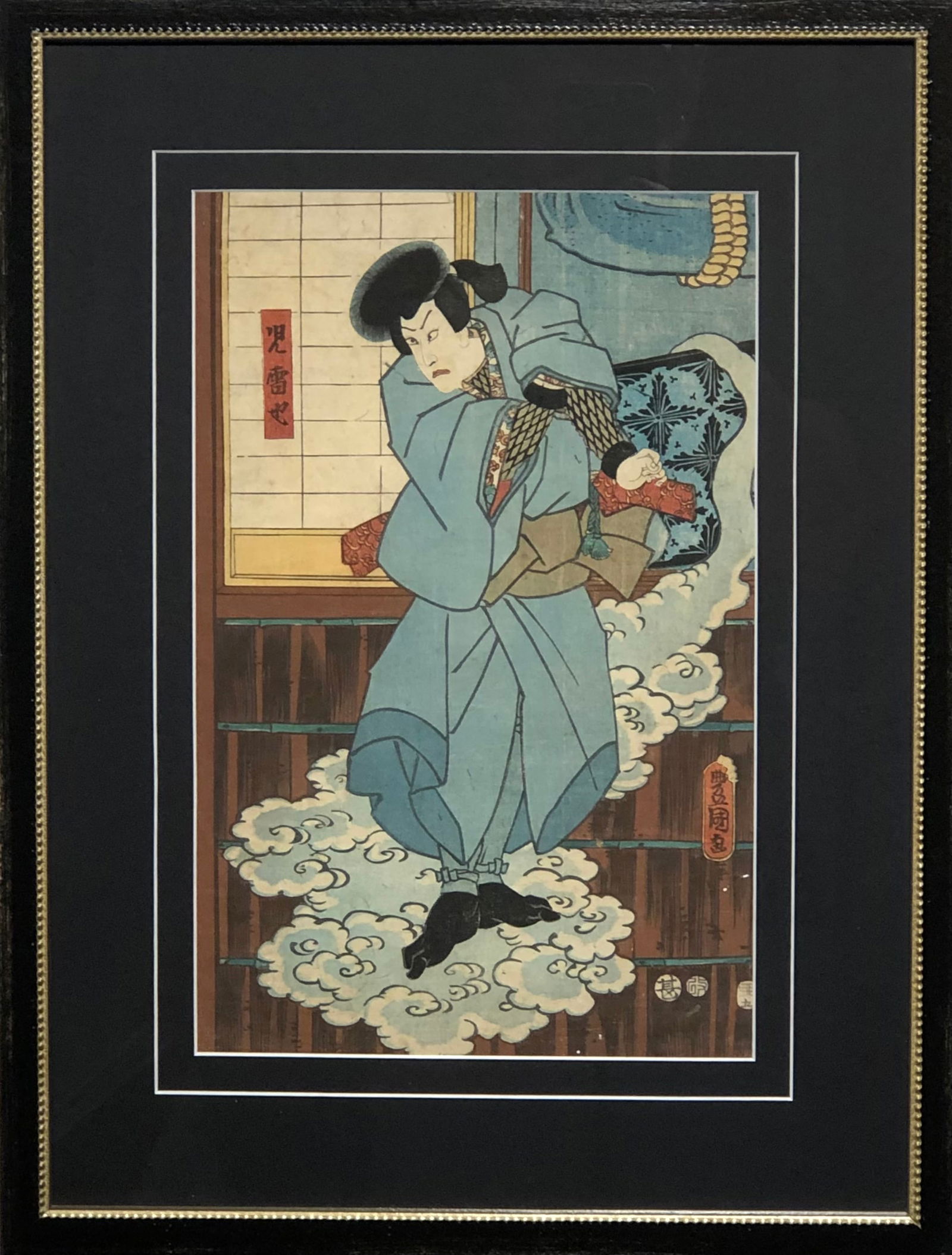 Utagawa Kunisada (Jiraiya) Original Vintage Woodblock Print (1 of 9)