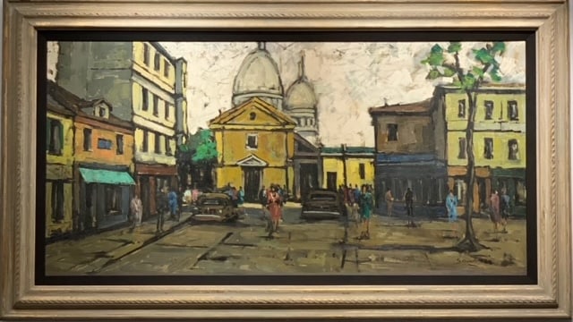 Vintage Mid-Century Impressionist Oil on Canvas (1 of 5)