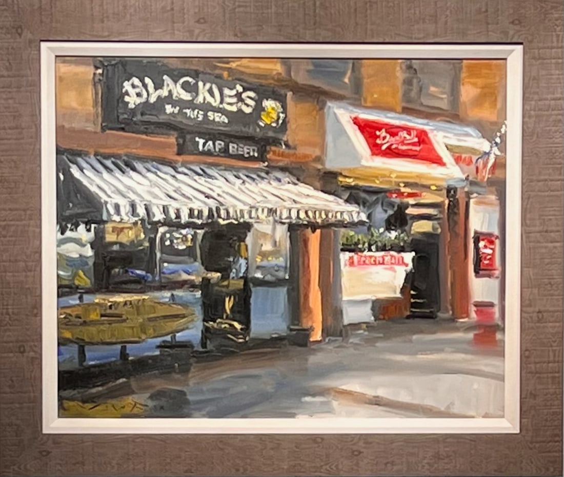 Jorn Fox Impressionist Signed Oil and Acrylic on Canvas (1 of 9)