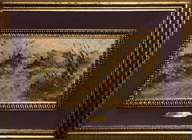 Victor D. Salvatore (Impressionist - Landscape) Signed Original Oil