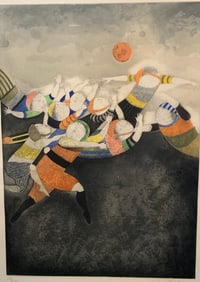 Graciela Rodo Boulanger "Juego de Domingo" Signed Etching LE