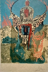 Salvador Dali "The Bullfighter Golden Calf" Signed Lithograph LE