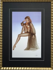 Alberto Vargas "Vargas Girl, Playboy illustration, November 1969" Hand-Signed Lithograph (1981)