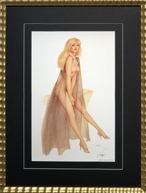 Alberto Vargas "Vargas Girl, Playboy Pin-Up, November 1972" Hand-Signed Lithograph (1981)