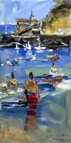 Jorn Fox (Impressionist - Avalon, CA) Signed Original Acrylic