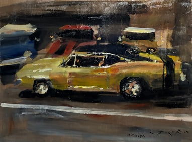Jorn Fox (68 Charger) Signed Original Acrylic
