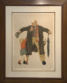 Norman Rockwell "The Gift" Signed Lithograph LE