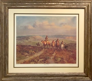 Olaf Wieghorst "Indian Trail" Signed Lithograph LE