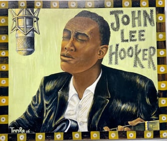 Folk Art - Timm Rye "John Lee Hooker" Signed Original