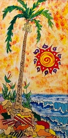 Kimm Byers "Cool Surfing Zone" Singed Original