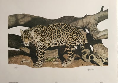 Nick Wilson "Jaguar" Signed Lithograph