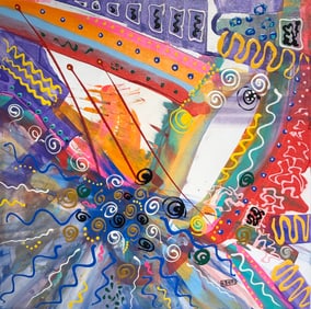 Kimm Byers "Flashback" Signed Original Acrylic