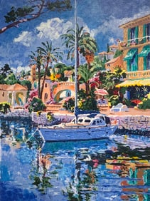 Hazel Soan "Midday Mooring I" Signed Serigraph LE