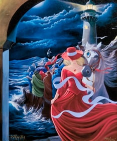 Victor Ostrovsky "Inner Circle" Signed Giclee LE w/COA