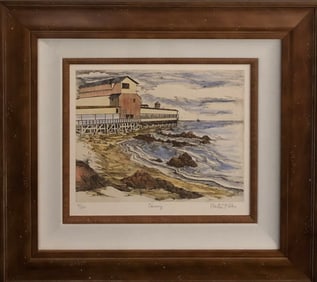 Martin Tobias "Cannery" Hand-Colored Etching Signed